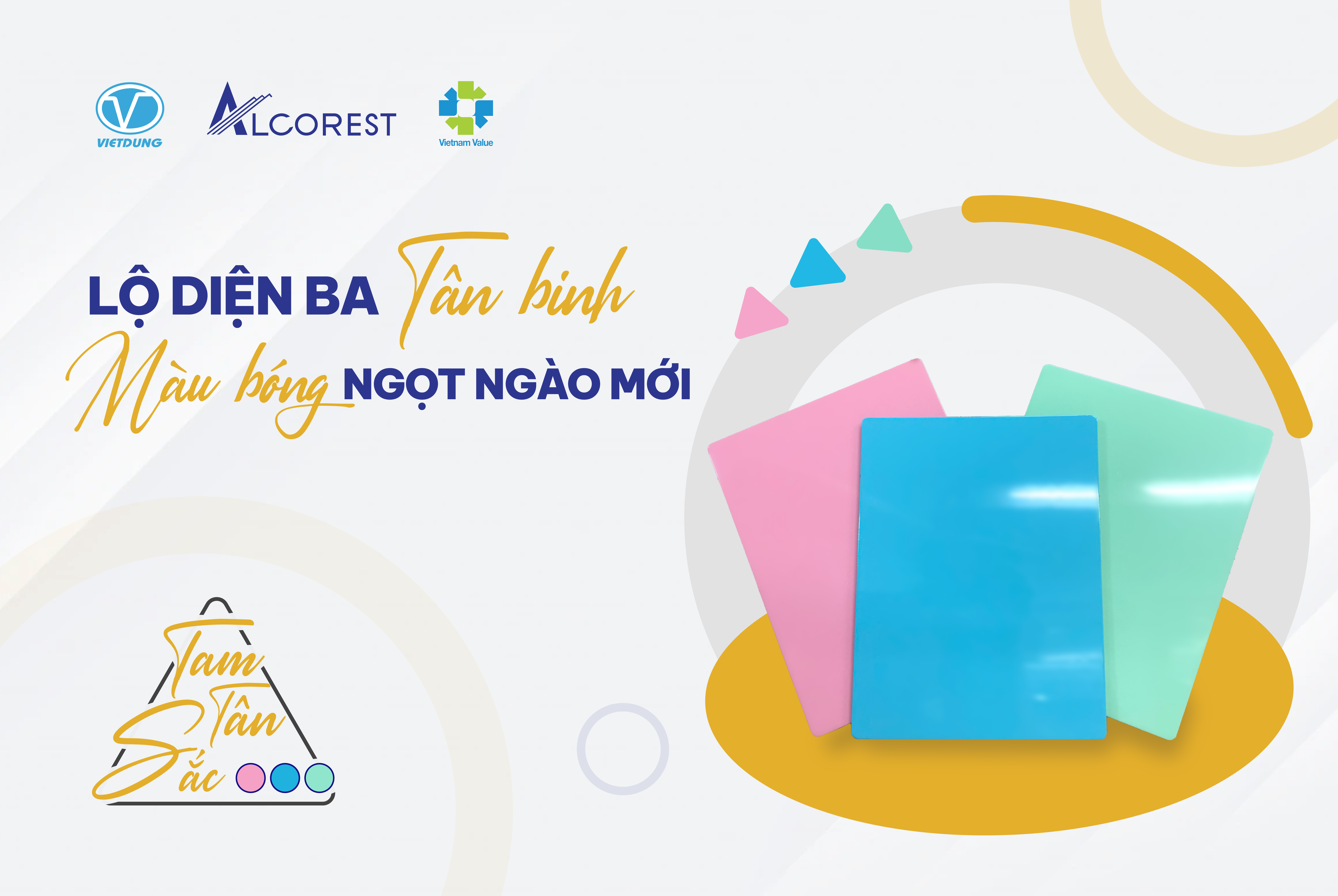 Lộ diện màu “áo khoác” mới với bộ ba ngọt ngào từ tấm ốp Alu Alcorest