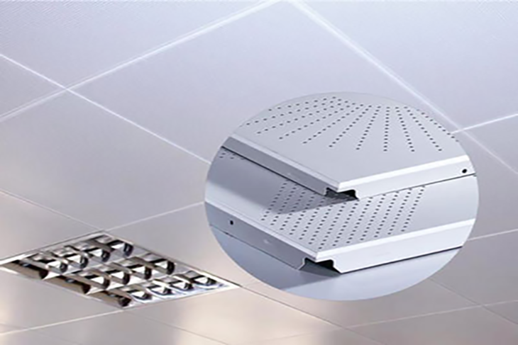 Trần nhôm Clip-in 600x600 được sử dụng trong công trình chung cư