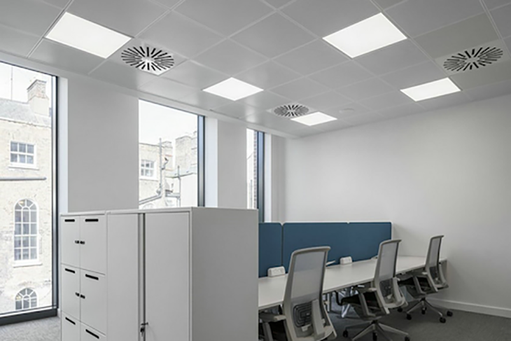 Trần nhôm Clip-in 600x600 được ứng dụng tại công trình nhà ở, chung cư