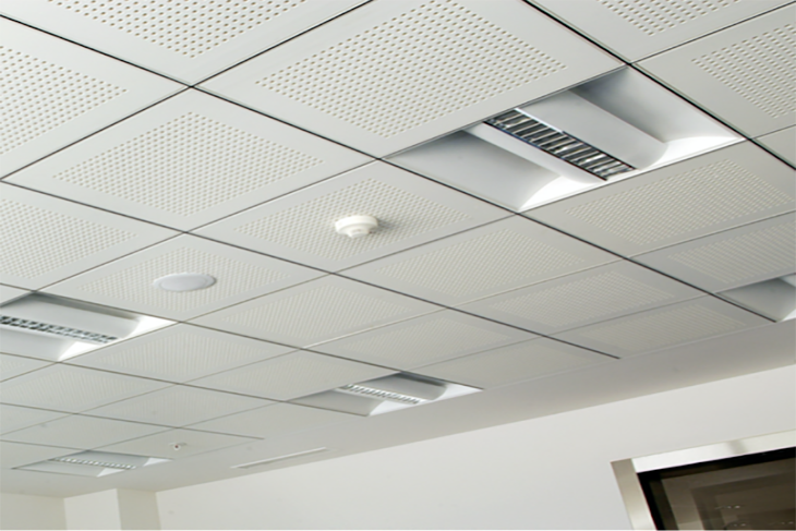 Trần nhôm Clip-in 600x600 được ứng dụng trong thực tế